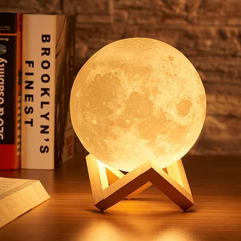 3D Moon Table Lamp