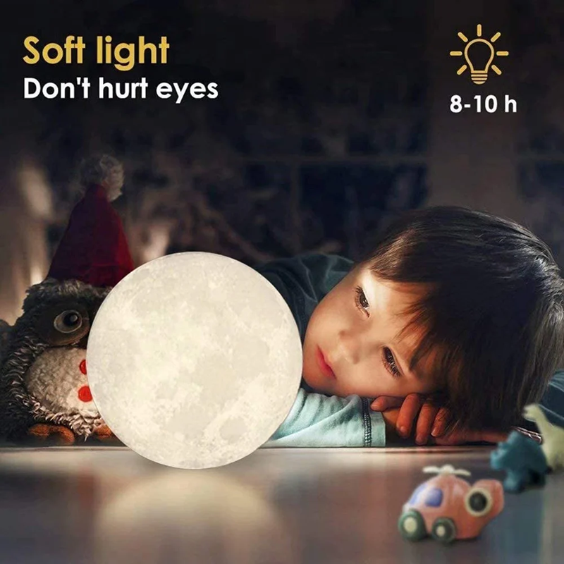 3D Moon Table Lamp