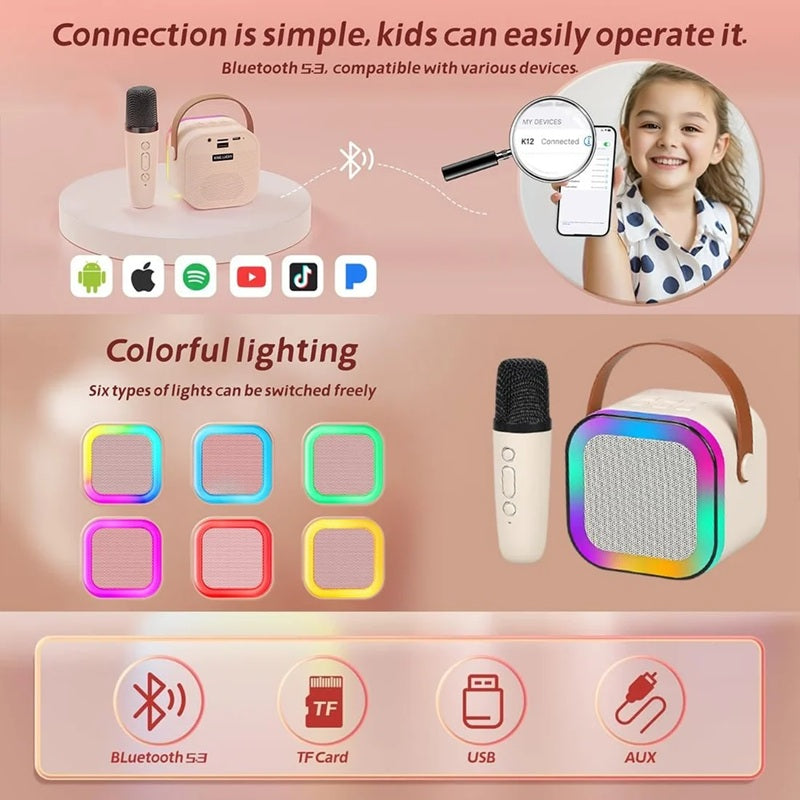 Karaoke Bluetooth Speaker Microphone